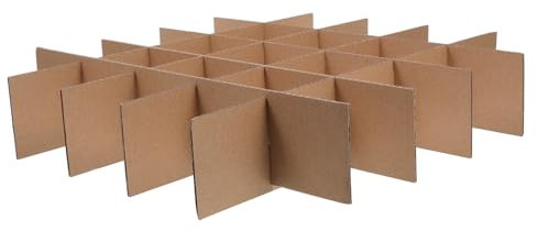 FUNNETOYU 8stücke Teilige Karton-trennwände Mit Fächern Schützende Umzugskarton-einsatzgitter Stabiler Glasschutz Einfache Montage Für Versand Und Lagerung