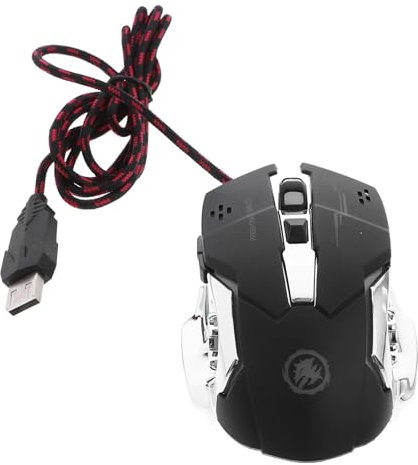 Lurrose Souris de Jeu Ergonomique Filaire USB avec Rétro LED Dpi Design pour PC Portable pour Joueurs