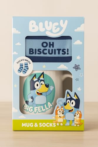 Bluey Mug & Socks Fathers Daddys Birthday Present