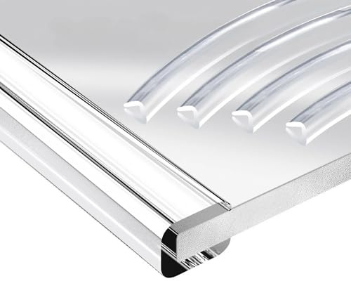 YHXAIQ Kantenschutz Transparent U-Form Weich, Polyethylen (PVC) Kantenschutzprofil mit Kollisionsvermeidung, Tischkantenschutz für 0,5-26mm Möbelkanten(14-15 mm)