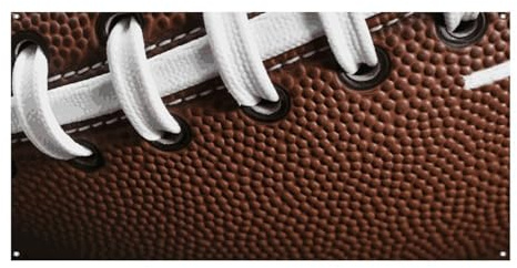 American Football Lacesb großes Party-Banner, Schild, 180 x 90 cm, Wandbehang, Banner, Geburtstagsparty, Außen- und Innenbereich, Party-Dekoration, Banner