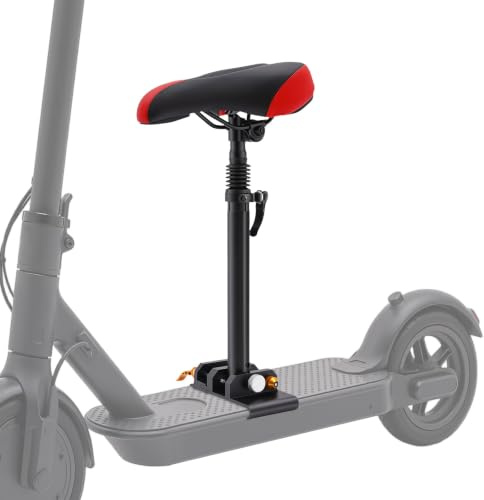 Bdneygtyr E Scooter Sitz, Elektrscooter Sattel, E-Scooter Zubehör, Elektroroller mit Sitz Erwachsene, Höhenverstellbar 45-65cm, Plug-&-Play Montage, Ohne Bohren