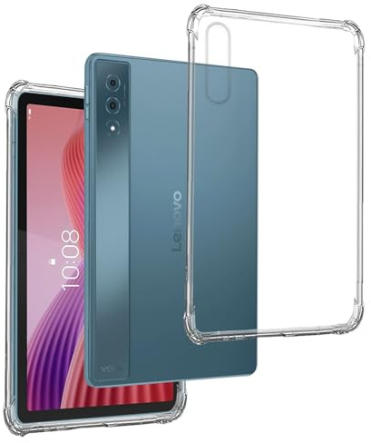 Funda Anti-Shock Gel Transparente para Lenovo Yoga Tab Plus 12,7, Ultra Fina 0,33mm, Esquinas Reforzadas, Silicona TPU de Alta Resistencia y Flexibilidad