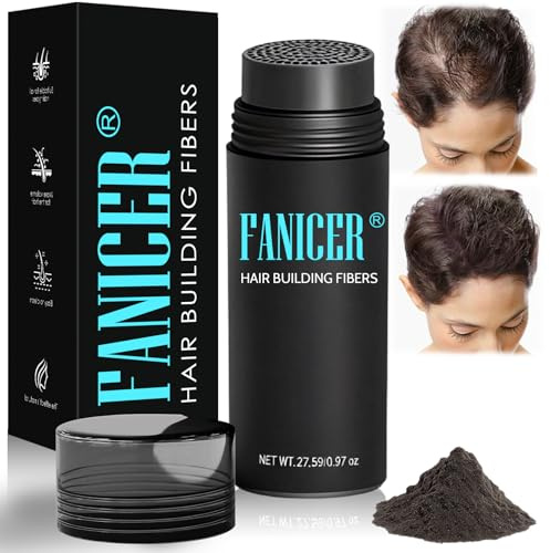 Haarpuder,Haar Spray, Schütthaar zum Sofortigen Kaschieren Kahler Stellen, Faser-Haarpulver,Langanhaltend Haarpulver, Abdecken vondünner werdendem haar (Dunkelbraun)
