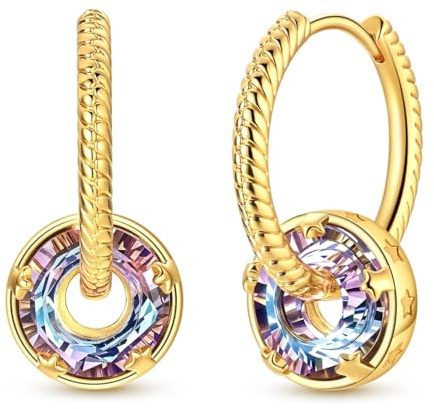NARMO 925 Sterling Silber Schlange Knochen Stern Ohrringe für Damen
