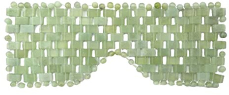 YWMJZEU Dispositivo de Masaje Ocular, Máscara Ocular de Jade Natural, Dispositivo de Masaje Facial de Piedra