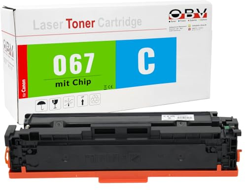 OBV 067 Toner Kompatibel für Canon i-SENSYS LBP-633Cdw LBP-631Cw MF655Cdw MF657Cdw MF651Cw MF655Cx Cyan ca. 1.250 Seiten