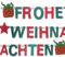 Buchstabengirlande Frohe Weihnachten, 280 x 15 cm