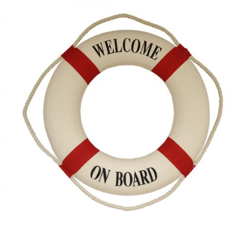 Rettungsring rot weiß verschied. Gr., 50cm