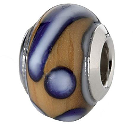 CEM Glasbeads Drops Beads Glaskugel 925/Silber CD766