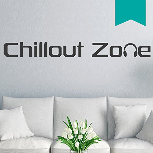 WANDKINGS Wandtattoo Chillout Zone 205 x 23 cm türkis - erhältlich in 33 Farben