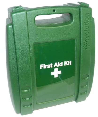 kenable Large First Aid Kit Wall Mountable 21-50 Employees HSE Compliant Workplace Safety Box with Contents Green