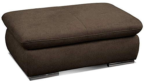 Cavadore Hocker Alkatraz / Polsterhocker passend zum Ecksofa oder zur Wohnlandschaft Alkatraz / Modernes Design / 101 x 43 x 68 / Braun