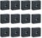 Sayayo Non-Slip Rubber Feet for Garden Furniture Chairs, Floor Protector Pads 30MM*30MM, 12 Pcs Black, EJD250B-12P