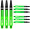 RED DRAGON Nitrotech Dart-Schäfte, 3 Stück pro Packung (9 Schäfte insgesamt) mit Punktekarte, grün, M