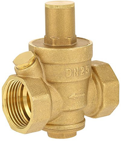 Ottone Regolabile Riduttore di Pressione Dell'acqua Regolatore Valvola Rubinetto Valvola Limitatore Idraulico Discussione DN25 1 (DN25)