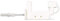 Cambesa BL638B Blíster Retenedor, Blanco, 2 Unidades