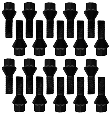 20 Radschrauben Radbolzen schwarz Kegelbund M14x1,25 43mm