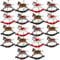 by Robelli Shabby Chic Wooden Christmas Tree Hanging Pendant Baubles Decorations (18 x Wooden Rocking Horses)
