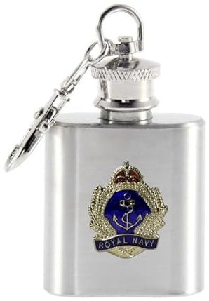 Royal Navy 1oz Keyring Hip Flask