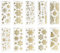 Ideen mit Herz Gravur-Sticker, transparent/gold, 10 Bogen à 10 x 23 cm | Goldene Aufkleber zum Basteln & Dekorieren | Geburtstag, Weihnachten, Rente & mehr (Winter & Weihnachten 1)