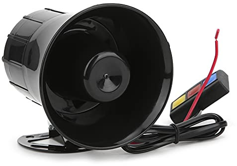 Autohupe 12V laut, 30W Auto 3 Töne laut Hornlautsprecher Motorrad Megaphon Elektronische Warnung Sirene Krankenwagen dröhnt