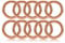 O - Ring aus Druckguss 30mm, 10er Set, DIY Hunde-Leine/Hunde-Halsband, nichtrostend, Ideal mit Paracord 550, geschweißt, Farbe: roségold