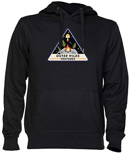 Wilds Ventures Negro Jersey Sudadera con Capucha Unisexo Hombre Mujer Black Unisex Hoodie