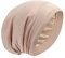 Satin Bonnet Silk Lined Sleep Cap Hair Cover Frizzy Hair Beanie Adjustable Slouchy Night Cap Hair Protection Patients Care (Khaki)