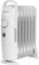 MONHOUSE 7 Fins Compact Oil Filled Radiator - Electric Heater with Adjustable Thermostat - Overheat Protection - Power Indicator Light - Easy Access Carry Handle - 700W - White