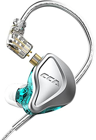 CCA Auriculares NRA HiFi, combinación magnética dinámica Electret con aislamiento ruidoso de resina de grado médico en el oído (sin micrófono)