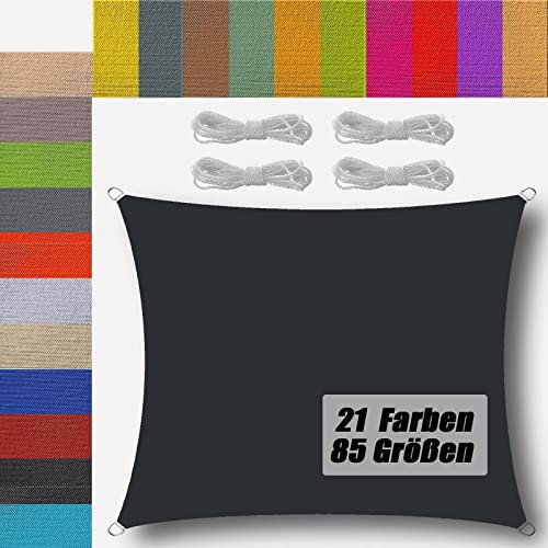 sun shade sails waterproof rectangle 95% uv block breathable sun canopy for garden shade pergola activities lawn canopy Anthracite 1.5x4m