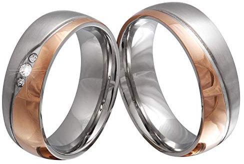 Juwelier Schönberg - Damen Trauringe Partnerringe Freundschaftsringe Wunschgravur Edelstahl 52-62