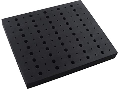 Easnea Router Bit Storage Tray - Foam Material for Safe Router Bit Storage, Stores 60x 1/4 inch and 50x 1/2 inch Shank Router Bits