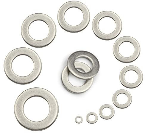 100 Stück Unterlegscheiben M4 (4,3) DIN 125 A Edelstahl A2 - Beilagscheiben Form A U-Scheiben V2A I DIOS24®