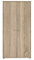 Forte Tempra 2 Kommode mit 2 Türen, Holzwerkstoff, Sonoma Eiche Dekor, Bx H xT: 73,7 x 149,5 x 34,8 cm