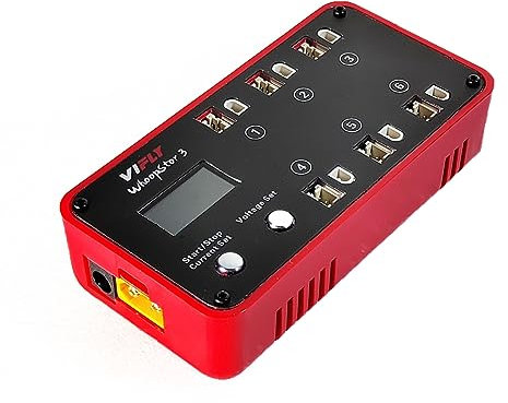 VIFLY WhoopStor V3 1S LiPo Battery Storage Charger and Discharger with LCD Display Tiny Whoop Charger with PH2.0 and BT2.0 Connectors