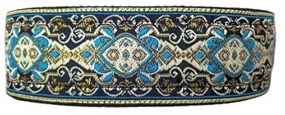 Hundehalsband extrabreit 5cm Zugstopp mit weicher Polsterung verstellbar Martingale Windhunde-Halsband stabil (bis 38cm Hals- 44cm Kopfumfang inkl 6cm Zugstopp)