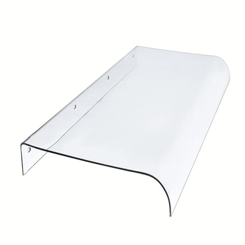 Vordach für Haustür 40cm 60cm 70cm 90cm 100cm 120cm 140cm 180cm 200cm 280cm 300cm 420cm Haustürvordach aus Polycarbonat klar Überdachung Türdach Pultbogenvordach (Größe : 40x240cm)