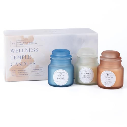 The Spirit Store Duftkerzen 3er-Set | Geschenk für Frauen Freundin zum Geburtstag Weihnachten | Wellness-Geschenk Natürlich Soja Groß