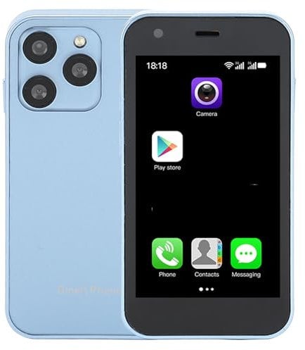 XS15 3G Kleine Smartphone, 3 Zoll Taschen Handy für Android, 2 GB RAM, 16 GB ROM, Superkleines Handy Backup Telefon, 0,3 MP, 2 MP Dual Kamera (Blue)
