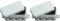 KOPP Boîte de Jonction AP-FR Boîte de Jonction, en Saillie/Pièce Humide, 86x44x40mm, 1 Pièce, 371200005, Plastique, gris (Lot de 2)