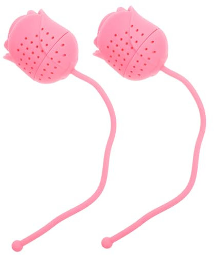 DECHOUS 6pcs Silicone Tea Infuser Fine Mesh Flower Tea Strainer Easy to Clean Leaf Filter