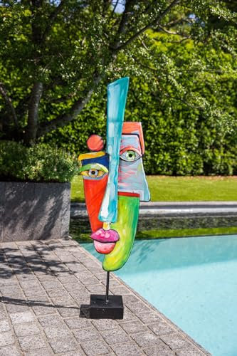 Casablanca Skulptur Malang - Metall - Mehrfarbig - Höhe 99,5 cm - Skulpturen - Dekoration - Kunst - Wohnaccessoires