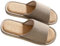 AioTio Zapatilla de Lino Zapatillas Interiores Transpirable y Cómodo Casa Slippers(Café,42/43 EU)