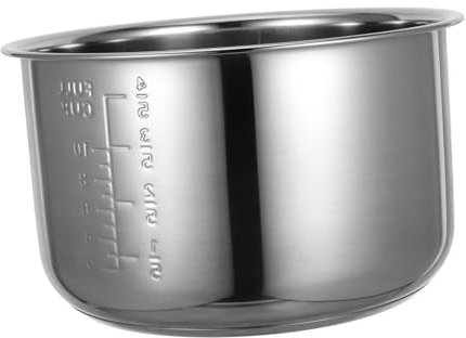 Alipis Inner Cooking Pot 5L Stainless Rice Cooker Inner Pot Replacement Non Stick Tank Liner Container Rice Cooker Accessories, D23SKP46076P2H9ASL7