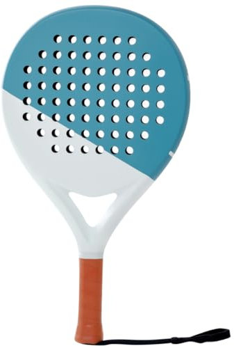LAPAT - Pala Padel con Superficie de Carbono y Fibra de Vidrio - Raqueta Padel EVA-17 de 360 Gr. Rosa Miami - Palas de Padel con Potencia y Control Equilibrados y Mango Antisudor