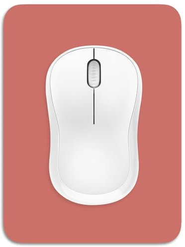 Dapesuom Small Mouse Pad, 6 x 8 Inch Thick Rubber Premium-Textured Non-Slip Portable & Washable Mini Mouse Mat for Women Men Wireless Laptops Keyboard Tray Gaming Computer Office Travel, Indian Red