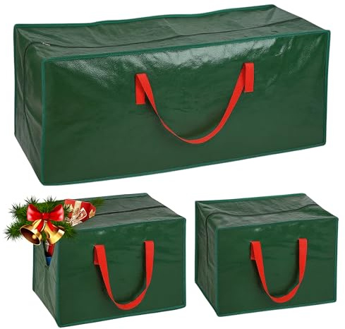 ARSUK Heavy Duty Christmas Tree Storage Bag – Waterproof Storage Bag for Artificial Christmas Trees up to 7.5ft, Reinforced Handles, Full Zip, Protects Against Dust, Dirt & Insects