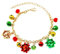 XIAGAW Weihnachten Armband, Weihnachtsarmband Damen, Weihnachtsarmbänder für Frauen, Schmuck Weihnachten, Bunte Armbänder für Frauen, Weihnachtsschmuck für Fraue und Mädchen (B)